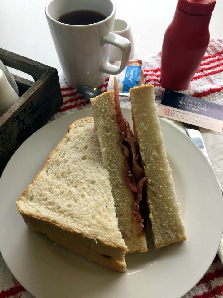 Shirley's Cafe bacon sandwich